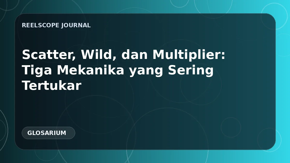 Scatter, Wild, dan Multiplier: Tiga Mekanika yang Sering Tertukar